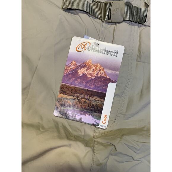 Cloudveil Cool Touch Plus Pants Hiking & Fishing Belted Mens 40 Y2K NWT Gorpcore - Picture 3 of 14